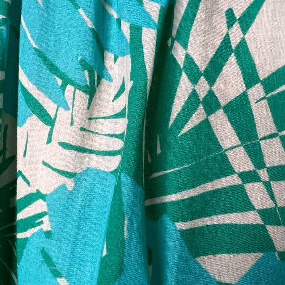 Ann Taylor Loft Skirt Womens SZ 4 Tropical Foliage A Line Palm Print Mini Aloha - Picture 8 of 16
